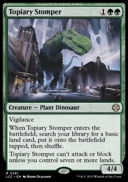 Topiary Stomper - Commander The Lost Caverns of Ixalan 