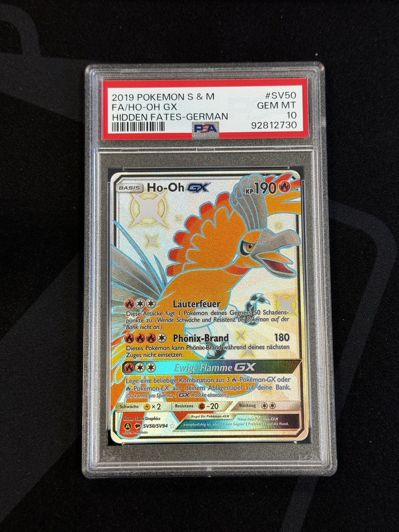 Ho-Oh GX - HIF 50 - German - PSA 10 