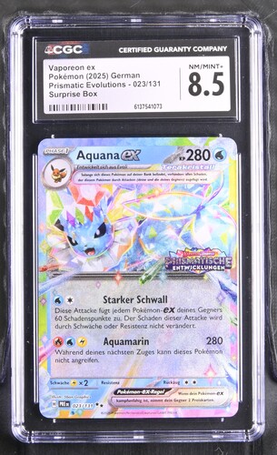 Vaporeon ex - xPRE 23 - German - CGC 8.5 
