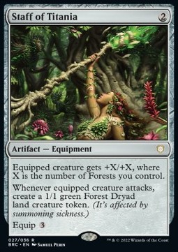 Staff of Titania (V.1) - Commander The Brothers War Extras 