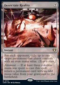 Desecrate Reality - Commander Masters Extras 